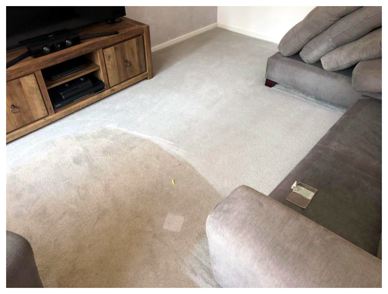 Carpet cleaning results Milton Keynes transformation